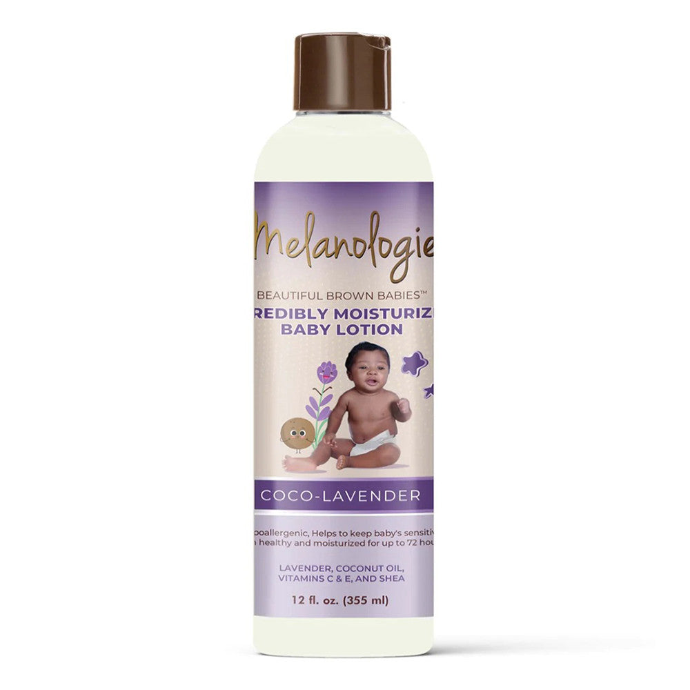 Melanologie Incredibly Moisturizing Baby Lotion, Coco Lavender, 12 Oz